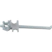 Single Ended Specialty Bung Nut Wrench, 1-1/2" Opening, 7-1/2" Handle, Zinc Cast Steel - Vestil BNW-IX-W