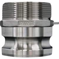 Cam & Groove Coupling, Stainless Steel, Type F, 4", Male NPT, 100 psi - Armour Lock CGSF-4