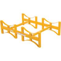 Porte-barils empilable en acier, 2 barils, Capacit&eacute; de 1600 lb, 45-1/2" la x 29-7/8" p x 12-3/4" h - Vestil DRUM-RACK-2