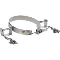 Tilting Drum Ring, 30 US Gal. (24.98 Imperial Gal.) Drum Size, 1200 lbs./544 kg Cap. - Vestil TDR-30-SS