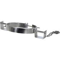 Tilting Drum Ring, 30 US Gal. (24.98 Imperial Gal.) Drum Size, 1200 lbs./544 kg Cap. - Vestil TDR-30-SS