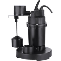 Thermoplastic Submersible Sump Pump, 2560 GPH, 115 V, 4.6 A, 1/3 HP - LEO LSD-252PLV