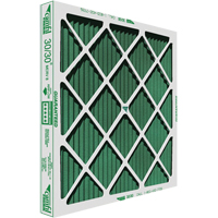 Filtres pliss&eacute;s &agrave; panneau 30/30 de grande capacit&eacute;, Boîte, MERV 8, 20" la x 2" p x 20" h - Camfil 049880002