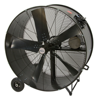 Heavy-Duty Fixed Belt Drive Drum Fan, Industrial, 2 Speed, 42" Diameter - Matrix Industrial Products 