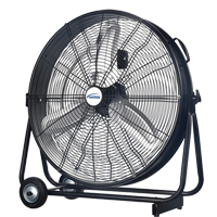 Light Industrial Direct-Drive Slim Drum Fan, Industrial, 3 Speed, 24" Diameter - Matrix Industrial Products 
