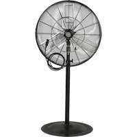 Ventilateur oscillant sur socle avec vaporisation &agrave; moteur &eacute;tanche &agrave; l'eau, Robuste, 3 Vitesses, Diam&egrave;tre de 30" - Produits Industriels Matrix 