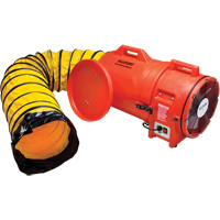 ALLEGRO INDUSTRIES Blower with Canister & Ducting, 1 HP, 1842 CFM - Walter Surface Technologies 9543-15