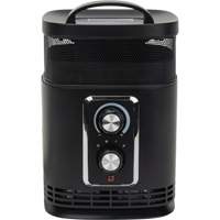 360 Degree Surround Portable Heater, Ceramic, Electric, 5200 BTU/H - Matrix Industrial Products 