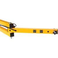 Bras verrouillables double 180 avec deux r&eacute;ceptacles - Produits Industriels Matrix 