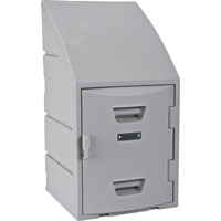 Locker, 15" x 15" x 31", Grey, Assembled - Remcon Plastics Incorporated 01 510 1518 001 027