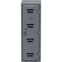 Locker, 12" x 15" x 47", Grey, Assembled - Remcon Plastics Incorporated 015801236BX1027