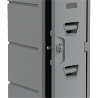 Locker, 12" x 15" x 47", Grey, Assembled - Remcon Plastics Incorporated 015801236BX1027