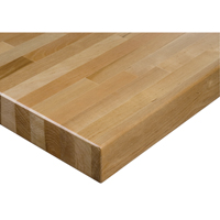 Laminated Hardwood Workbench Top, 60" W x 48" D, Square Edge, 1-3/4" Thick - KLETON 