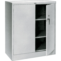 Armoires a/plan de travail, Acier, 2 Tablettes, 42" h x 36" la x 21" P, Gris - Lyon 1041DD