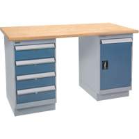 &eacute;tabli pr&eacute;conçu, Porte & tiroirs, Cap 2500 lb, 72" la x 30" p, 34" h - KLETON 