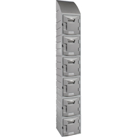 Locker, 12" x 15" x 12", Grey, Assembled - Remcon Plastics Incorporated 01 520 1212 BX1 000