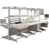 Postes de travail modulaire ergonomiques - Panneaux &agrave; fentres - Lista 8443-LG