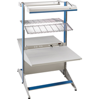 Postes de travail modulaires ergonomiques - Exemples de configurations - A-DC Ajouts de coin &agrave; deux c&ocirc;t&eacute;s, 36" la x 56" p x 84" h, Ajout de coin &agrave; deux c&ocirc;t&eacute;s - Lista A-DS368428SD-LG
