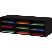 Porte-documents horizontal, Stationnaire, 9 fentes, Acier, 33-13/16" la x 11-11/16" p x 10-7/8" h - Durham Manufacturing 431-08