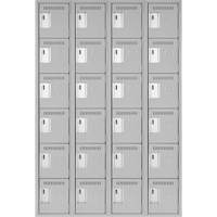 Petit casier Clean-Line, 6 niveaux, Bloc de 4, 18" x 72" x 18", Acier - Anthony Steel Mfg. CL-L-4-18X18X72_A124