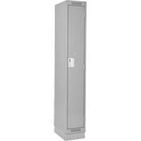 Casiers Clean Line, 12" x 15" x 76", Acier, Gris, Rivet (assembl&eacute;) - Anthony Steel Mfg. CL-S-1-12X15X72-RB_A124
