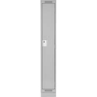 Casiers Clean Line, 12" x 15" x 76", Acier, Gris, Rivet (assembl&eacute;) - Anthony Steel Mfg. CL-S-1-12X15X72-RB_A124