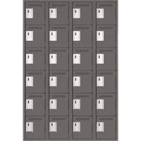Petits casiers Clean Line, 6 niveaux, Bloc de 4, 48" x 18" x 72", Acier, Charbon, Rivet (assembl&eacute;) - Anthony Steel Mfg. CL-L-4-12X18X72_A127
