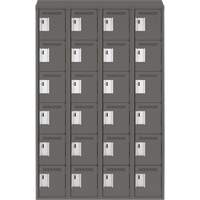 Petit casier Clean-Line, 6 niveaux, Bloc de 4, 18" x 72" x 18", Acier - Anthony Steel Mfg. CL-L-4-18X18X72-ST_A127