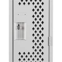 Clean Line Lockers, 12" x 12" x 72", Steel, Grey, Rivet (Assembled), Perforated - Anthony Steel Mfg. CL-S-1-121272-PERF_A124