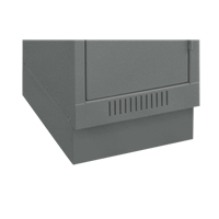 Clean Line Economy Lockers Recessed Base, 3 Banks, 4" H x 36" W x 18" D, Steel - Anthony Steel Mfg. CL-RBASE-36X18X4_A127