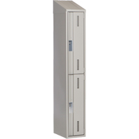 Casiers robustes Concorde, 2 niveaux, 12" x 18" x 78", Acier, Gris, Soud&eacute; (assembl&eacute;) - Perfix Inc. 2-121872-1-007-9363