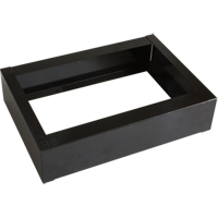 All-Welded Concorde - Heavy-Duty Lockers Recessed Base, 1 Banks, 4" H x 12" W x 17" D, Black, Steel - Perfix Inc. 003-BASE1217-1-9367
