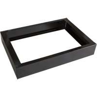 All-Welded Concorde - Heavy-Duty Lockers Recessed Base, 2 Banks, 4" H x 24" W x 17" D, Black, Steel - Perfix Inc. 003-BASE1217-2-9367