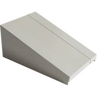 Dessus inclin&eacute; pour casiers robustes enti&egrave;rement soud&eacute; Concorde, Bloc de 1, 18" p x 12" la x 6" ha, Gris, Acier - Perfix Inc. 007-DPEN1218-1-9363