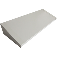 Dessus inclin&eacute; pour casiers robustes enti&egrave;rement soud&eacute; Concorde, Bloc de 4, 18" p x 48" la x 6" ha, Gris, Acier - Perfix Inc. 007-DPEN1218-4-9363
