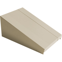 Dessus inclin&eacute; pour casiers robustes enti&egrave;rement soud&eacute; Concorde, Bloc de 1, 18" p x 12" la x 6" ha, Beige, Acier - Perfix Inc. 007-DPEN1218-1-9393