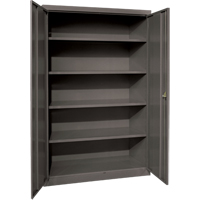 Armoires de rangement Hi-Boy profondes, Acier, 4 Tablettes, 72" h x 36" la x 24" P, Charbon - Anthony Steel Mfg. SC-36X24X72-22-A127