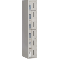 Casiers robustes Concorde, 6 niveaux, 12" x 18" x 72", Acier, Gris, Soud&eacute; (assembl&eacute;) - Perfix Inc. 6-121872-1-9363