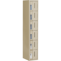 Casiers robustes Concorde, 6 niveaux, 12" x 18" x 72", Acier, Beige, Soud&eacute; (assembl&eacute;) - Perfix Inc. 6-121872-1-9393