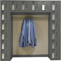 Archettes Concorde Heavy Duty Lockers, 16 -tier, Bank of 3, 18" x 72" x 72", Steel - Perfix Inc. 16-121872-A-9364