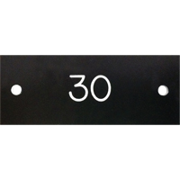 Locker Number Plates - Anthony Steel Mfg. CL-NUMBER-PLATE-1-25