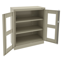 Armoire &agrave; hauteur de comptoir C-Thru, Acier, 2 Tablettes, 42" h x 36" la x 18" p - Tennsco CVD1442-SND