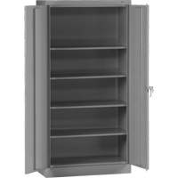 Standard Storage Cabinet, Steel, 4 Shelves, 72" H x 36" W x 18" D, Grey - Tennsco 1470-MGY