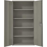 Armoire de rangement Hi-Boy, Acier, 4 Tablettes, 72" h x 36" la x 18" P, Gris - Perfix Inc. 94 R 22-18-9363