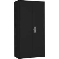 Hi-Boy Storage Cabinet, Steel, 4 Shelves, 72" H x 36" W x 18" D, Black - Perfix Inc. 94 R 22-18-9367