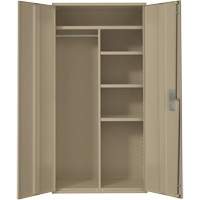 Combination Storage Cabinet, Steel, 6 Shelves, 72" H x 36" W x 18" D, Beige - Perfix Inc. 94 R 26-18-9393