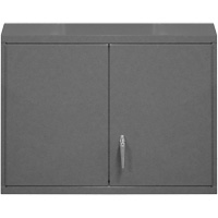 Wall-Mounted Cabinet, 27" H x 29-7/8" W x 13-11/16" D, 2 Shelves, Steel, Grey - Durham Manufacturing 071SD-95