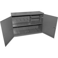 Armoire pour accessoires abrasifs, Acier, 2 tiroirs, 33-3/4" x 11-7/8" x 23-7/8", Gris - Durham Manufacturing 060A-95-WFS