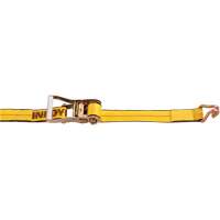 Ratchet Strap, Wire Hook, 2" W x 30' L, 3333 lbs. (1511 kg) Working Load Limit - Kinedyne 513084
