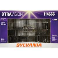 XtraVision&reg; H4666 Sealed Beam Headlight, Halogen, 55 W, Off White - Sylvania 30730
